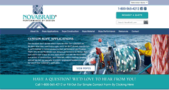 Desktop Screenshot of novabraid.com