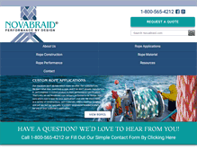 Tablet Screenshot of novabraid.com